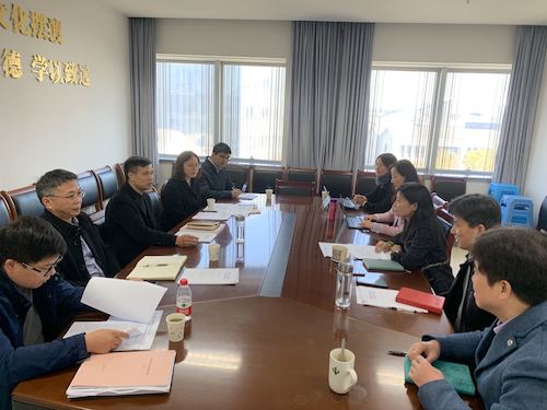 黄校长一行走访调研